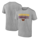 Washington Commanders Team Fade Out T-Shirt - Heather Gray - NFL