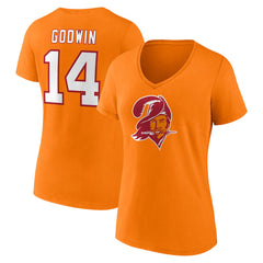 Chris Godwin Tampa Bay Buccaneers Women's Throwback Player Icon Name & Number T-Shirt - Orange - Fanatics