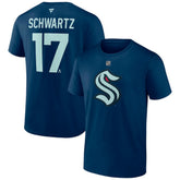 Jaden Schwartz Seattle Kraken Fanatics Special Edition 2.0 Name & Number T-Shirt - Deep Sea Blue | Fanatics Lifestyle