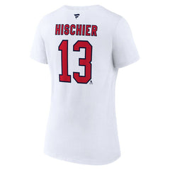 Nico Hischier New Jersey Devils Fanatics Women's Special Edition 2.0 Name & Number V-Neck T-Shirt - White | Fanatics sale