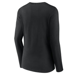 Miami Marlins Women's Victory Script Long Sleeve V-Neck T-Shirt Sale