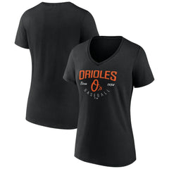 Baltimore Orioles Women's Live For It Team V-Neck T-Shirt for sale