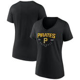 Pittsburgh Pirates Women's Live For It Team V-Neck T-Shirt Sale