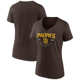 San Diego Padres Women's Live For It Team V-Neck T-Shirt for sale