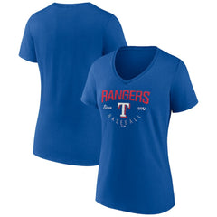 Texas Rangers Women's Live For It Team V-Neck T-Shirt for sale