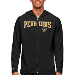 Pittsburgh Penguins Antigua Legacy Full-Zip Hoodie - Black | NHL Lifestyle