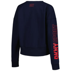 Atlanta Braves DKNY Sport Women's Lily V-Neck Pullover Sweatshirt Near Me