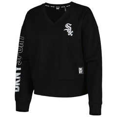 Chicago White Sox DKNY Sport Women's Lily V-Neck Pullover Sweatshirt Sale