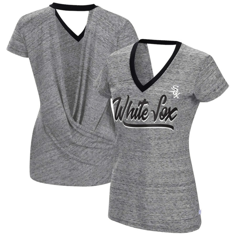 Chicago White Sox Touch Women's Halftime Back Wrap Top V-Neck T-Shirt Discount