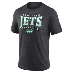 New York Jets Divided Warp Tri-Blend T-Shirt - Heather Charcoal - Fanatics