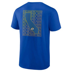 Los Angeles Rams Home Field Advantage T-Shirt - Royal - Fanatics