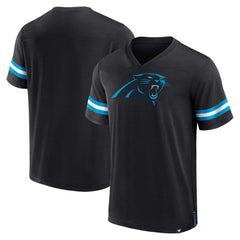 Carolina Panthers Jersey Tackle V-Neck T-Shirt - Black - Fanatics