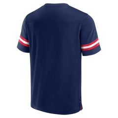 New England Patriots Jersey Tackle V-Neck T-Shirt - Navy - Fanatics