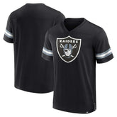 Las Vegas Raiders Jersey Tackle V-Neck T-Shirt - Black - Fanatics