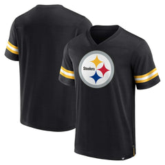 Pittsburgh Steelers Jersey Tackle V-Neck T-Shirt - Black - Fanatics