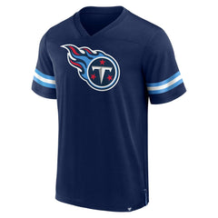 Tennessee Titans Jersey Tackle V-Neck T-Shirt - Navy - Fanatics