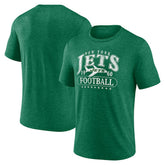 New York Jets Retro Tri-Blend T-Shirt - Heather Green - Fanatics