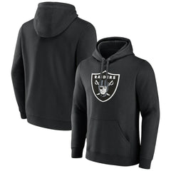 Las Vegas Raiders Primary Logo Fleece Pullover Hoodie - Black - Fanatics