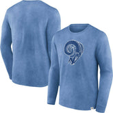 Los Angeles Rams Washed Primary Long Sleeve T-Shirt - Heather Royal - Fanatics