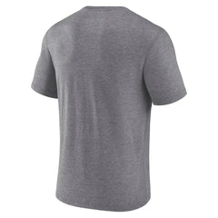 Las Vegas Raiders Warped Block Tri-Blend T-Shirt - Heather Gray - Fanatics