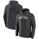 Brooklyn Nets Wordmark Alternate Pullover Hoodie Charcoal