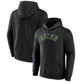 Milwaukee Bucks Wordmark Alternate Pullover Hoodie Black