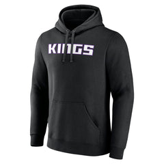 Sacramento Kings Wordmark Team Logo Pullover Hoodie Black