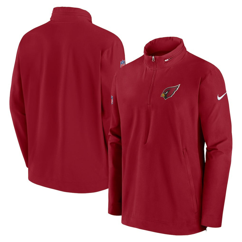 Arizona Cardinals Sideline Coach Half-Zip Jacket - Cardinal - Nike