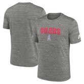 Tennessee Titans Oilers Throwback Sideline Alternate Performance T-Shirt - Heather Charcoal - Nike