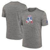 New England Patriots 2023 Sideline Alternate Logo Performance T-Shirt - Heather Charcoal - Nike