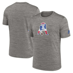 New England Patriots 2023 Sideline Alternate Logo Performance T-Shirt - Heather Charcoal - Nike