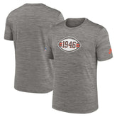 Cleveland Browns 2023 Sideline Alternate Logo Performance T-Shirt - Heather Charcoal - Nike
