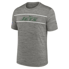 New York Jets Legacy Sideline Performance T-Shirt - Heather Charcoal - Nike