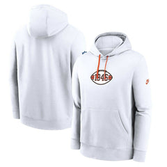 Cleveland Browns 2023 Sideline Club Alternate Tri-Blend Pullover Hoodie - White - Nike