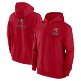 Tampa Bay Buccaneers Sideline Club Fleece Pullover Hoodie - Red - Nike