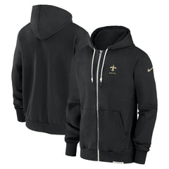 New Orleans Saints Sideline Performance Full-Zip Hoodie Jacket - Black - Nike