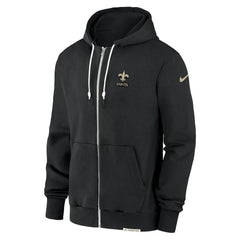 New Orleans Saints Sideline Performance Full-Zip Hoodie Jacket - Black - Nike