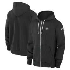 New York Jets Sideline Performance Full-Zip Hoodie Sweatshirt - Black - Nike