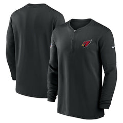 Arizona Cardinals 2023 Sideline Performance Long Sleeve Tri-Blend Quarter-Zip Top - Black - Nike