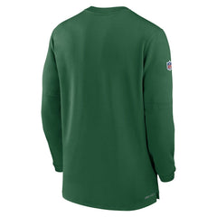 New York Jets 2023 Sideline Performance Long Sleeve Tri-Blend Quarter-Zip Top - Green - Nike