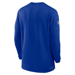 Buffalo Bills 2023 Sideline Performance Long Sleeve Tri-Blend Quarter-Zip Top - Royal - Nike