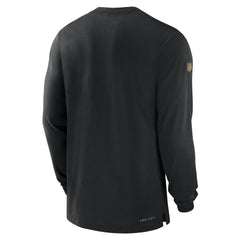 New Orleans Saints 2023 Sideline Performance Long Sleeve T-Shirt - Black - Nike