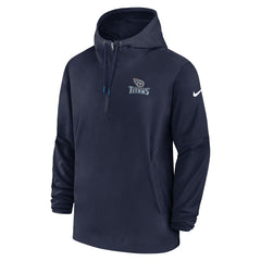 Tennessee Titans Sideline Half-Zip Hoodie - Navy - Nike