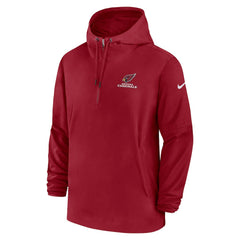 Arizona Cardinals Sideline Half-Zip Hoodie - Cardinal - Nike