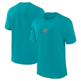 Miami Dolphins 2023 Sideline Performance T-Shirt - Aqua - Nike