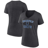 Indianapolis Colts Women's Victory Arch Team V-Neck T-Shirt - Charcoal - NFL
