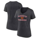 Washington Commanders Women's Victory Arch Team V-Neck T-Shirt - Charcoal - NFL