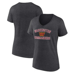 Washington Commanders Women's Victory Arch Team V-Neck T-Shirt - Charcoal - NFL