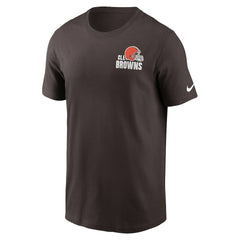 Cleveland Browns Blitz Essential T-Shirt - Brown - Nike