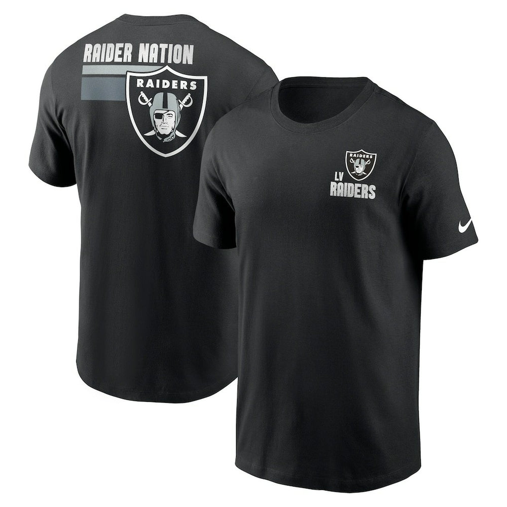 Las Vegas Raiders Blitz Essential T-Shirt - Black - Nike